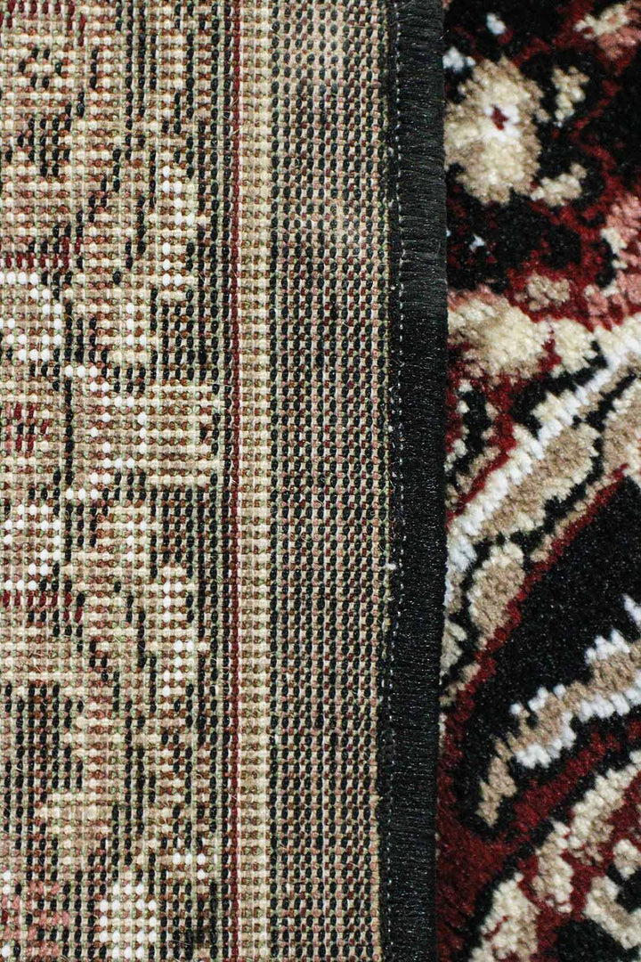 Classical and Traditional Design - 3.2 x 4.9 FT - Brown and Blue - Kirman Rug - Superior Elegant Rug for Living Room - V Surfaces