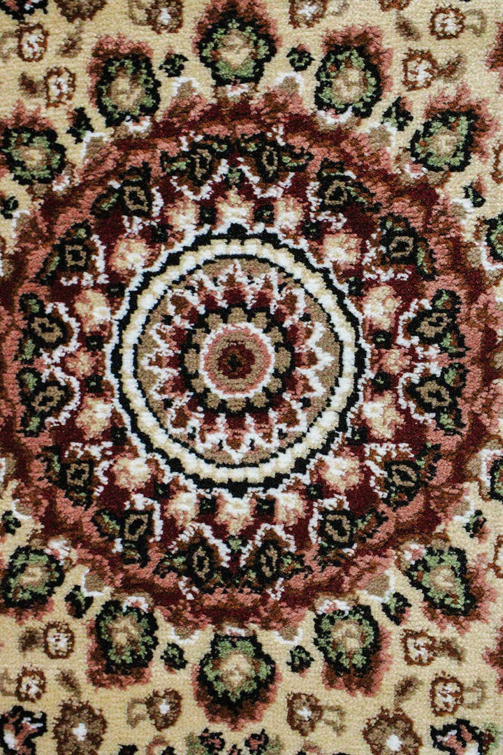 Classical and Traditional Design - 3.2 x 4.9 FT - Brown - Kirman Rug - Superior Elegant Rug for Living Room - V Surfaces