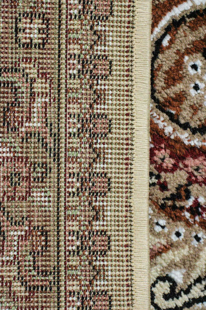 Classical and Traditional Design - 3.2 x 4.9 FT - Brown - Kirman Rug - Superior Elegant Rug for Living Room - V Surfaces