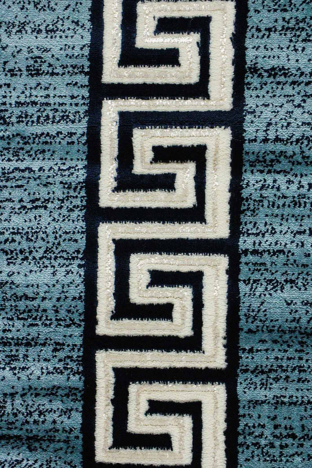 Classical and Traditional Design - 3.9 x 5.5 FT - Blue and Cream - Kazak Rug - Superior Elegant Rug for Living Room - V Surfaces