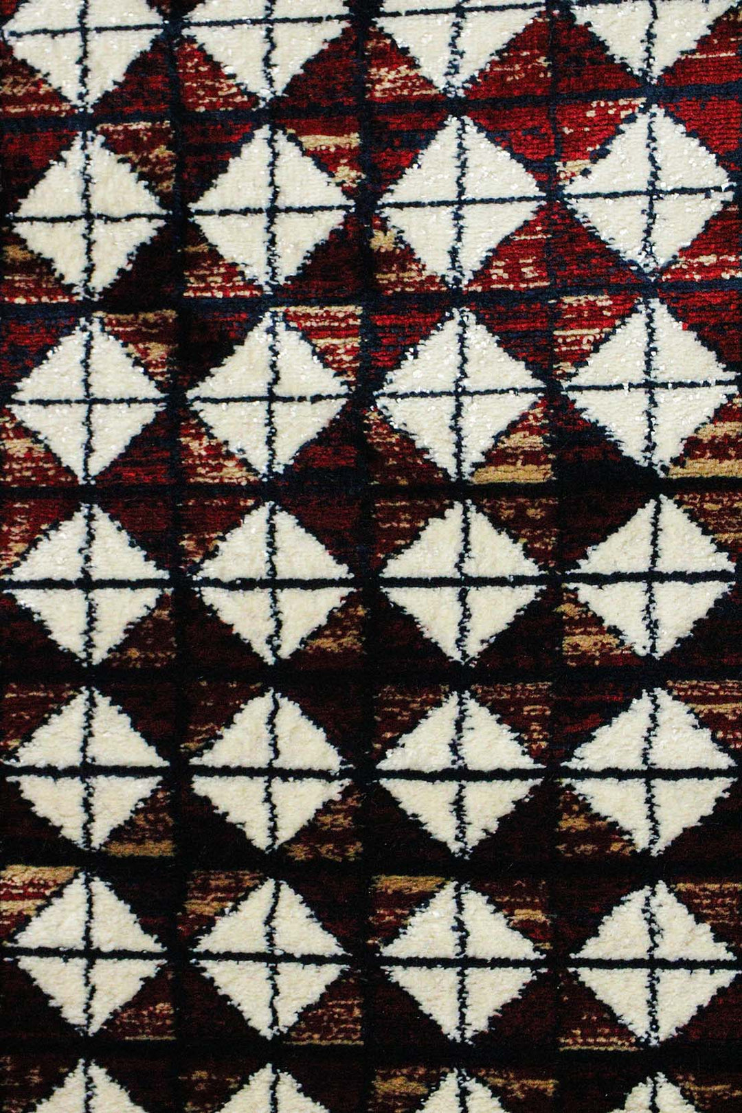 Classical and Traditional Design - 4.1 x 5.5 FT - Red and Cream - Indigo Rug - Superior Elegant Rug for Living Room - V Surfaces
