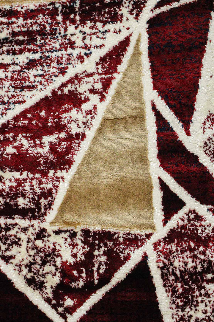 Classical and Traditional Design - 4.1 x 5.5 FT - Red Brown - Lotus Rug - Superior Elegant Rug for Living Room - V Surfaces