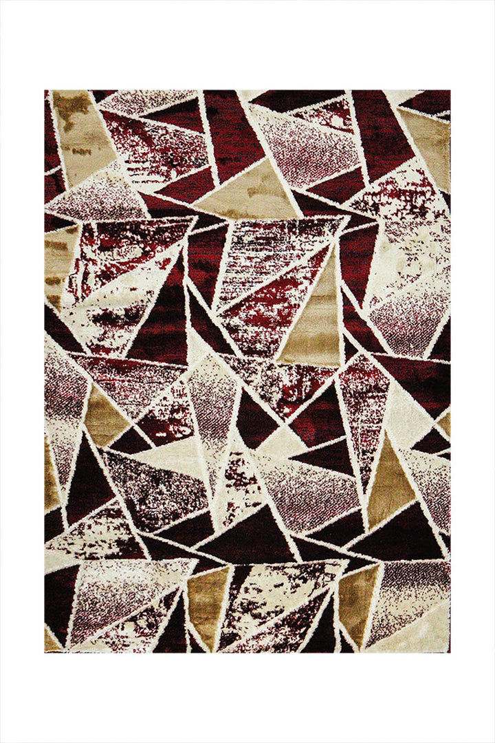 Classical and Traditional Design - 4.1 x 5.5 FT - Red Brown - Lotus Rug - Superior Elegant Rug for Living Room - V Surfaces