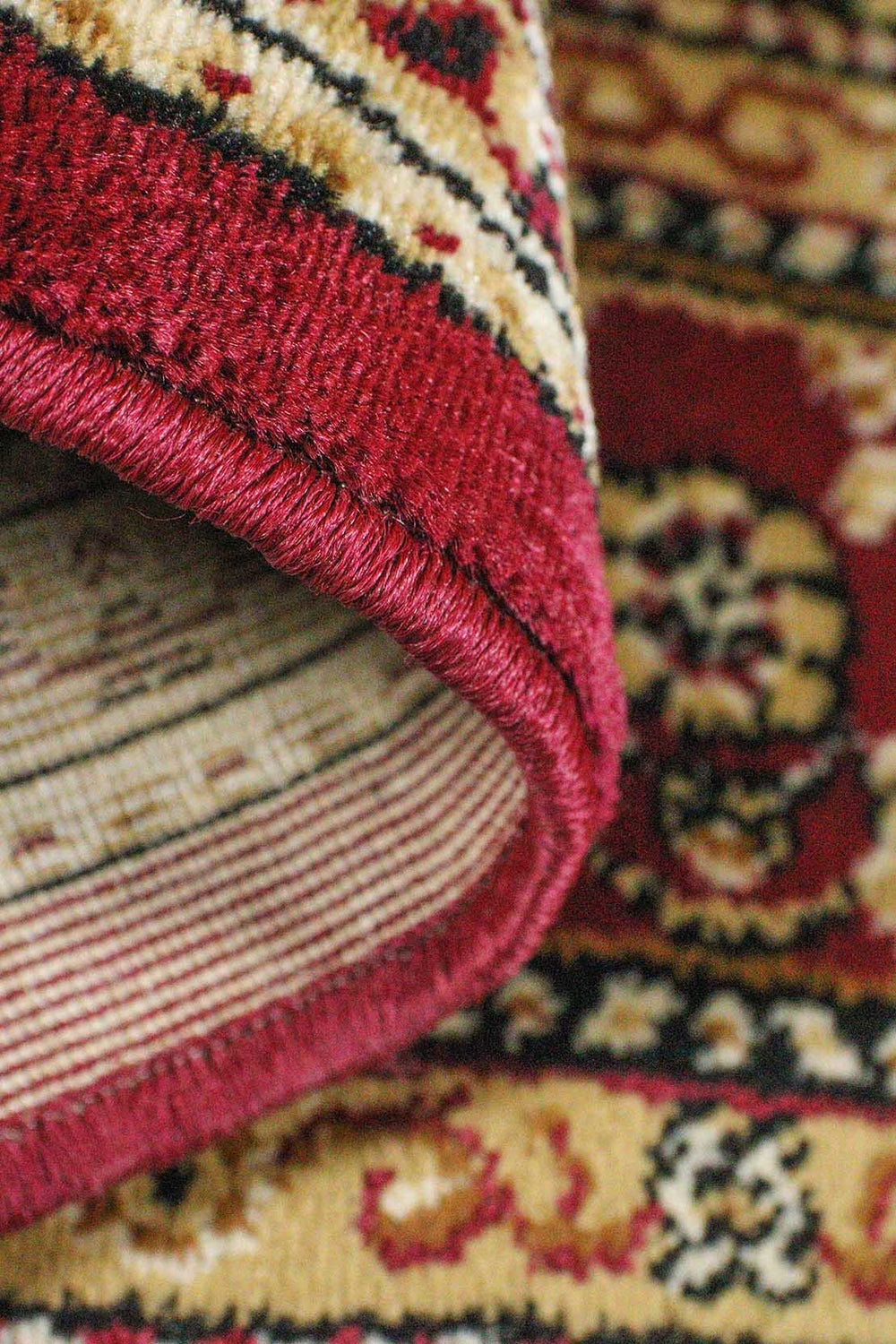 Classical and Traditional Design - 4.9 x 7.3 FT - Brown - Emirfringes Rug - Superior Elegant Rug for Living Room - V Surfaces