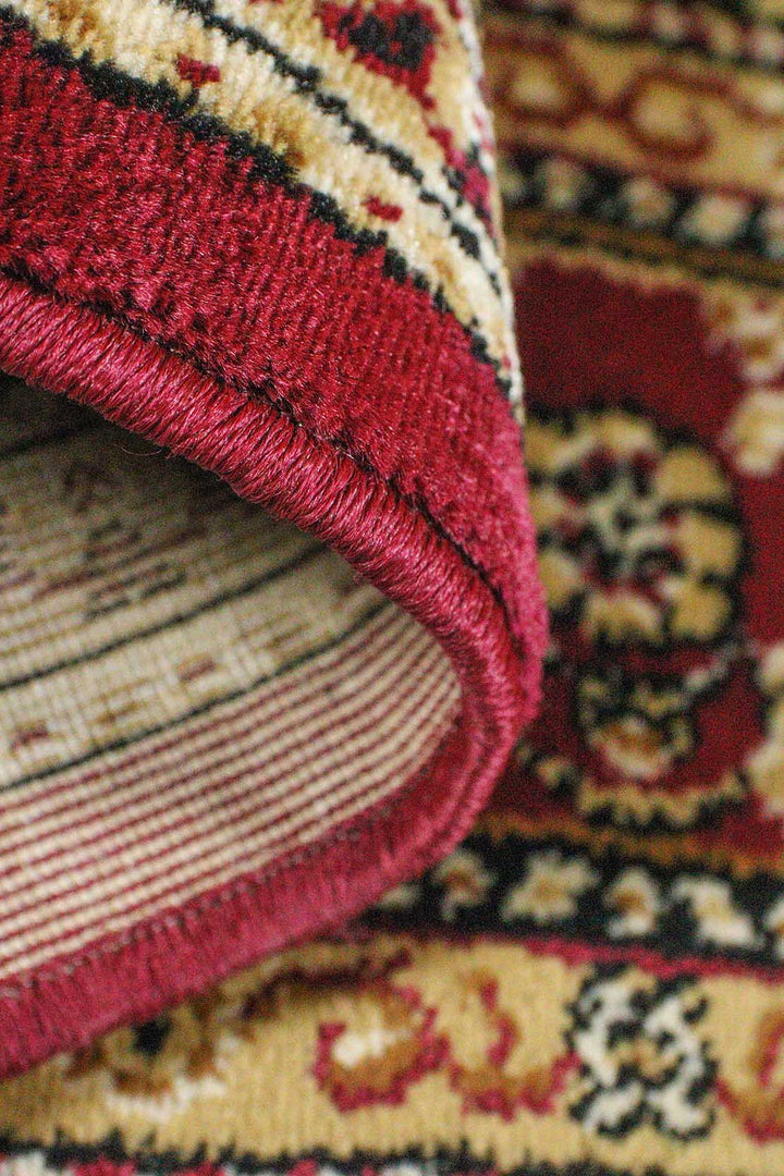 Classical and Traditional Design - 4.9 x 7.3 FT - Brown - Emirfringes Rug - Superior Elegant Rug for Living Room - V Surfaces
