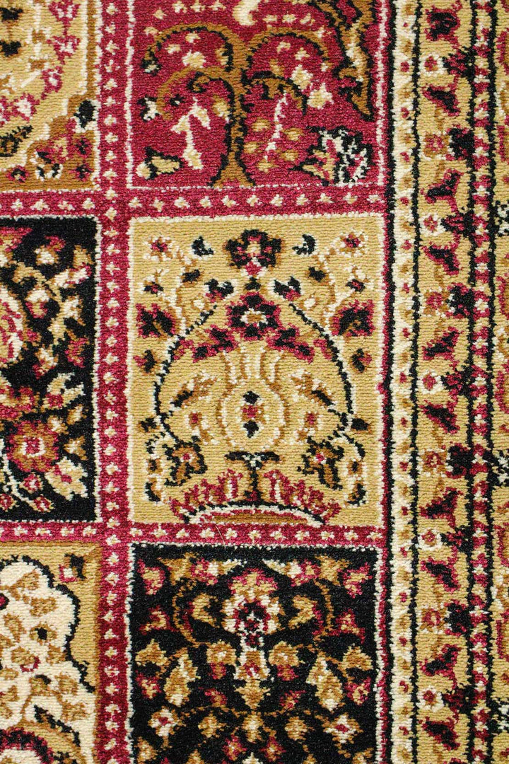 Classical and Traditional Design - 4.9 x 7.3 FT - Brown - Emirfringes Rug - Superior Elegant Rug for Living Room - V Surfaces