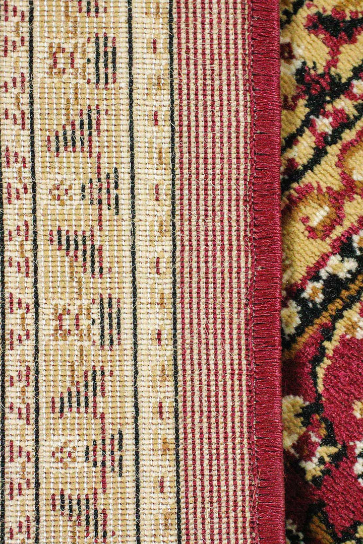 Classical and Traditional Design - 4.9 x 7.3 FT - Brown - Emirfringes Rug - Superior Elegant Rug for Living Room - V Surfaces