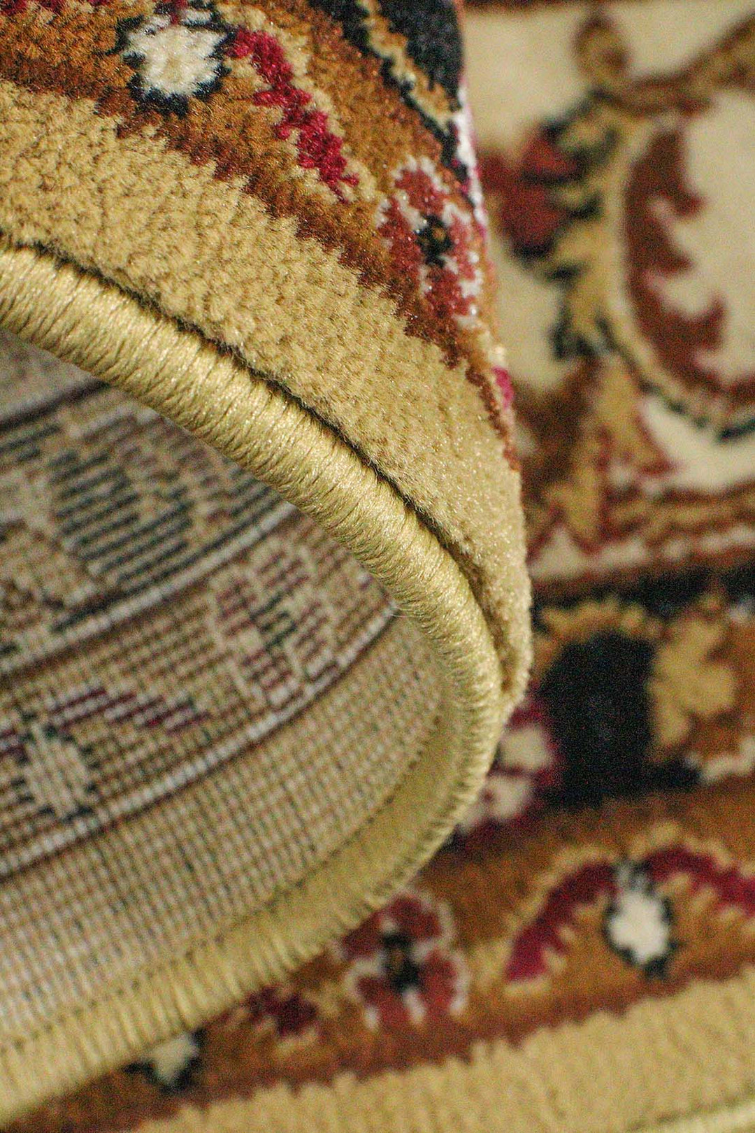 Classical and Traditional Design - 4.9 x 7.3 FT - Brown - Emirfringes Rug - Superior Elegant Rug for Living Room - V Surfaces