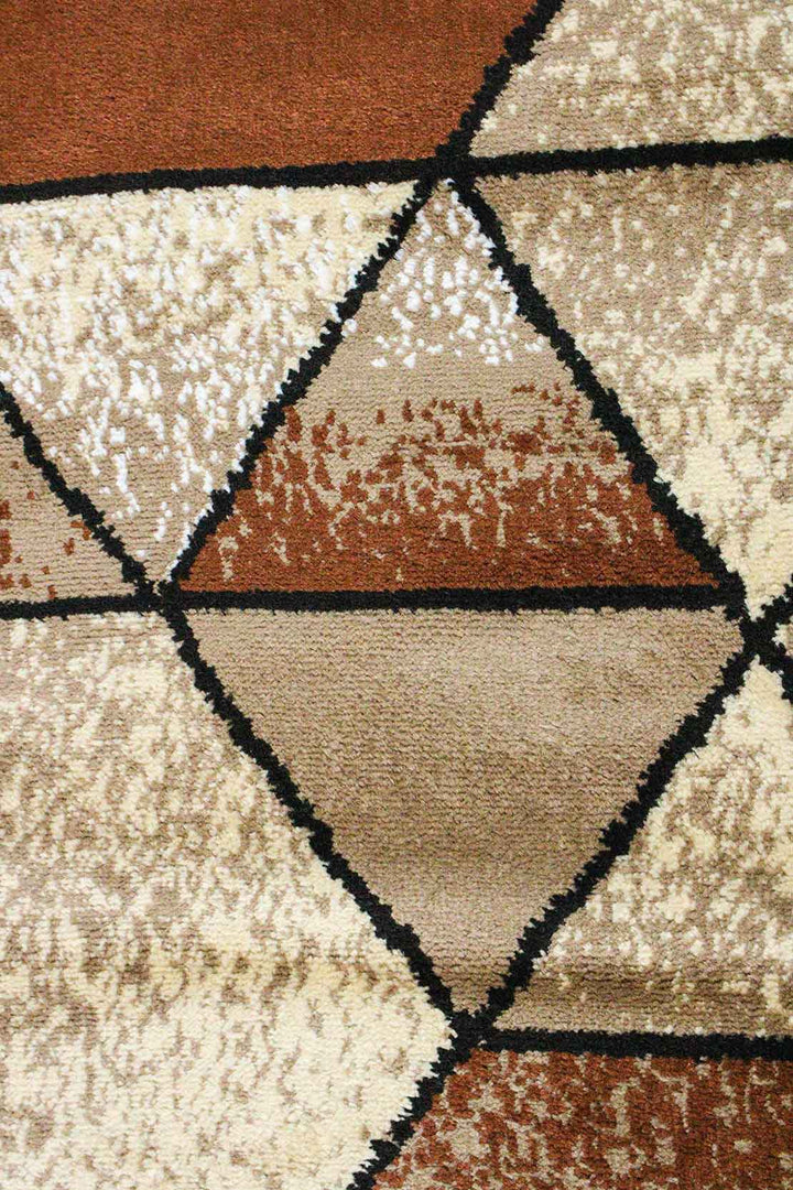 Classical and Traditional Design - 4.9 x 7.3 FT - Brown - Indigo Rug - Superior Elegant Rug for Living Room - V Surfaces