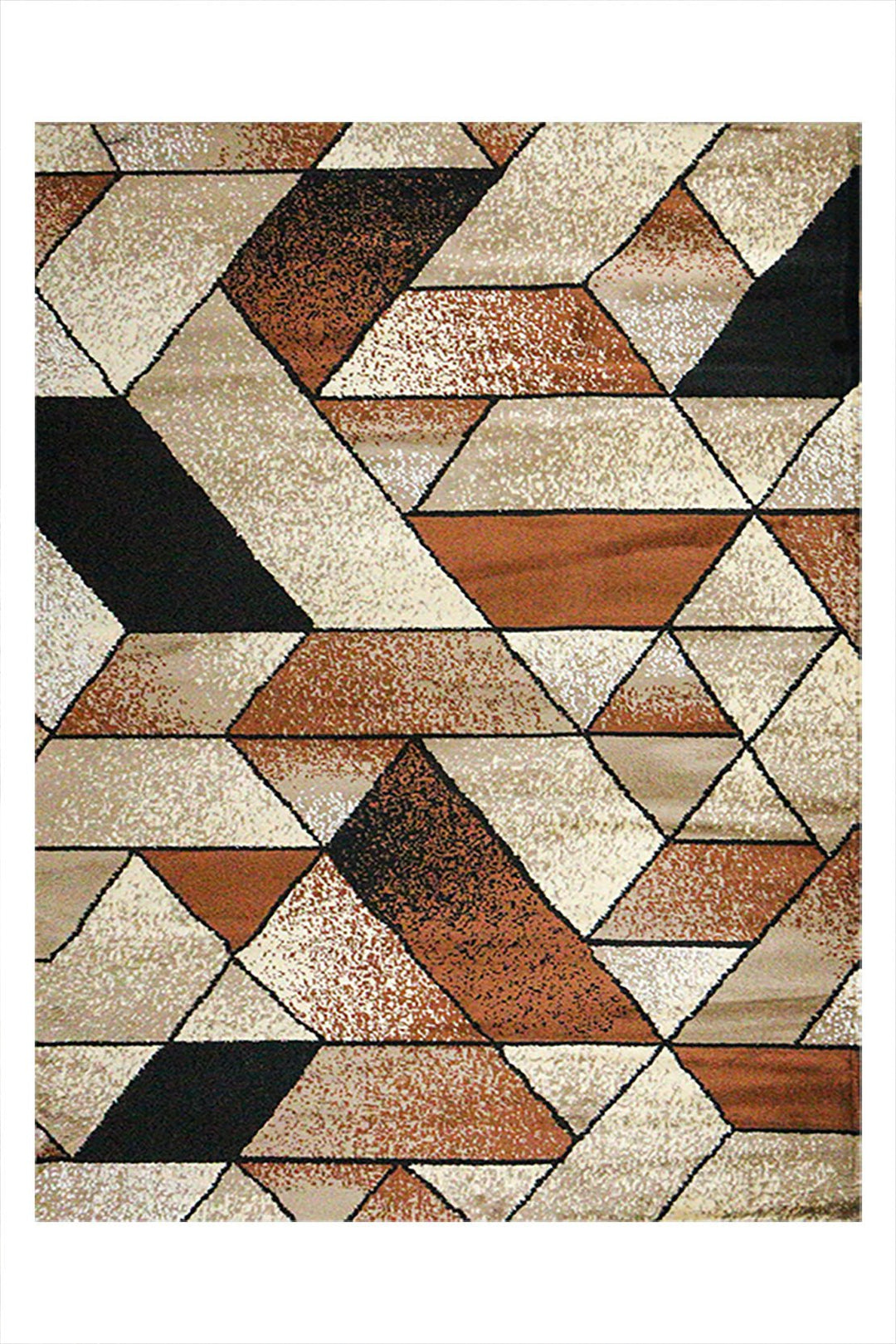 Classical and Traditional Design - 4.9 x 7.3 FT - Brown - Indigo Rug - Superior Elegant Rug for Living Room - V Surfaces