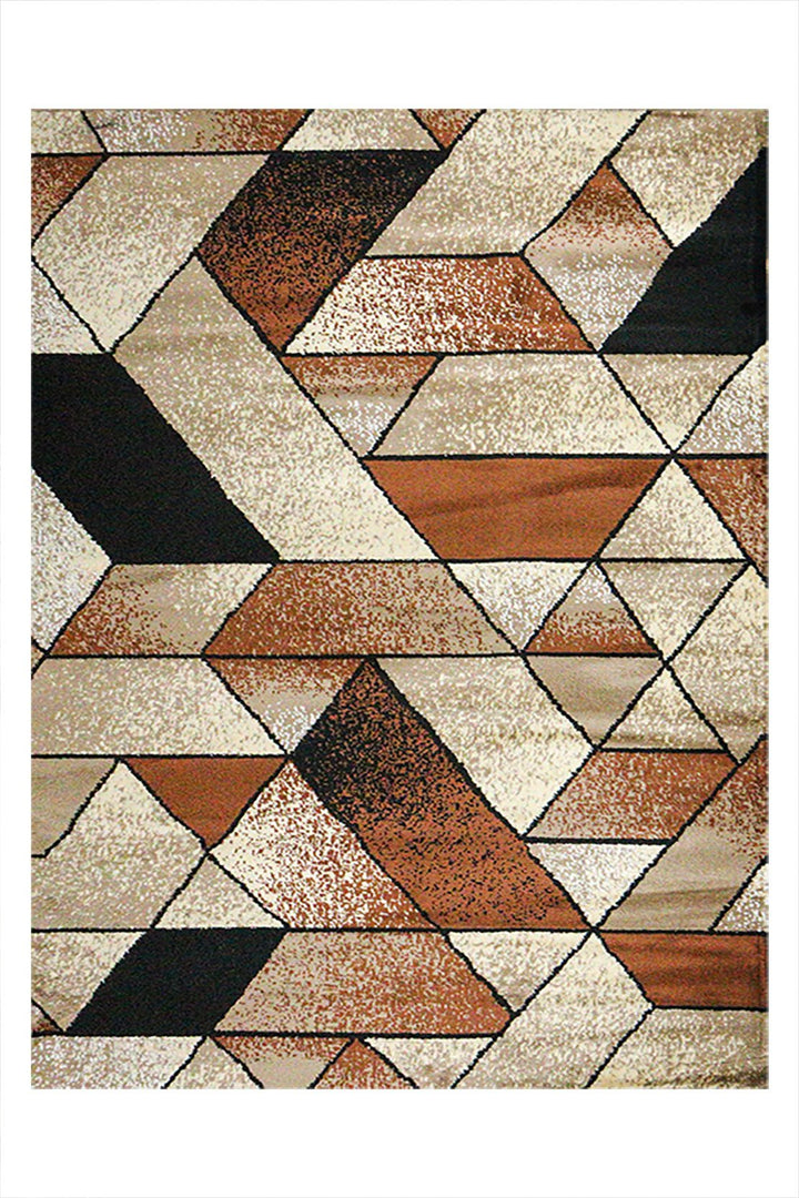 Classical and Traditional Design - 4.9 x 7.3 FT - Brown - Indigo Rug - Superior Elegant Rug for Living Room - V Surfaces