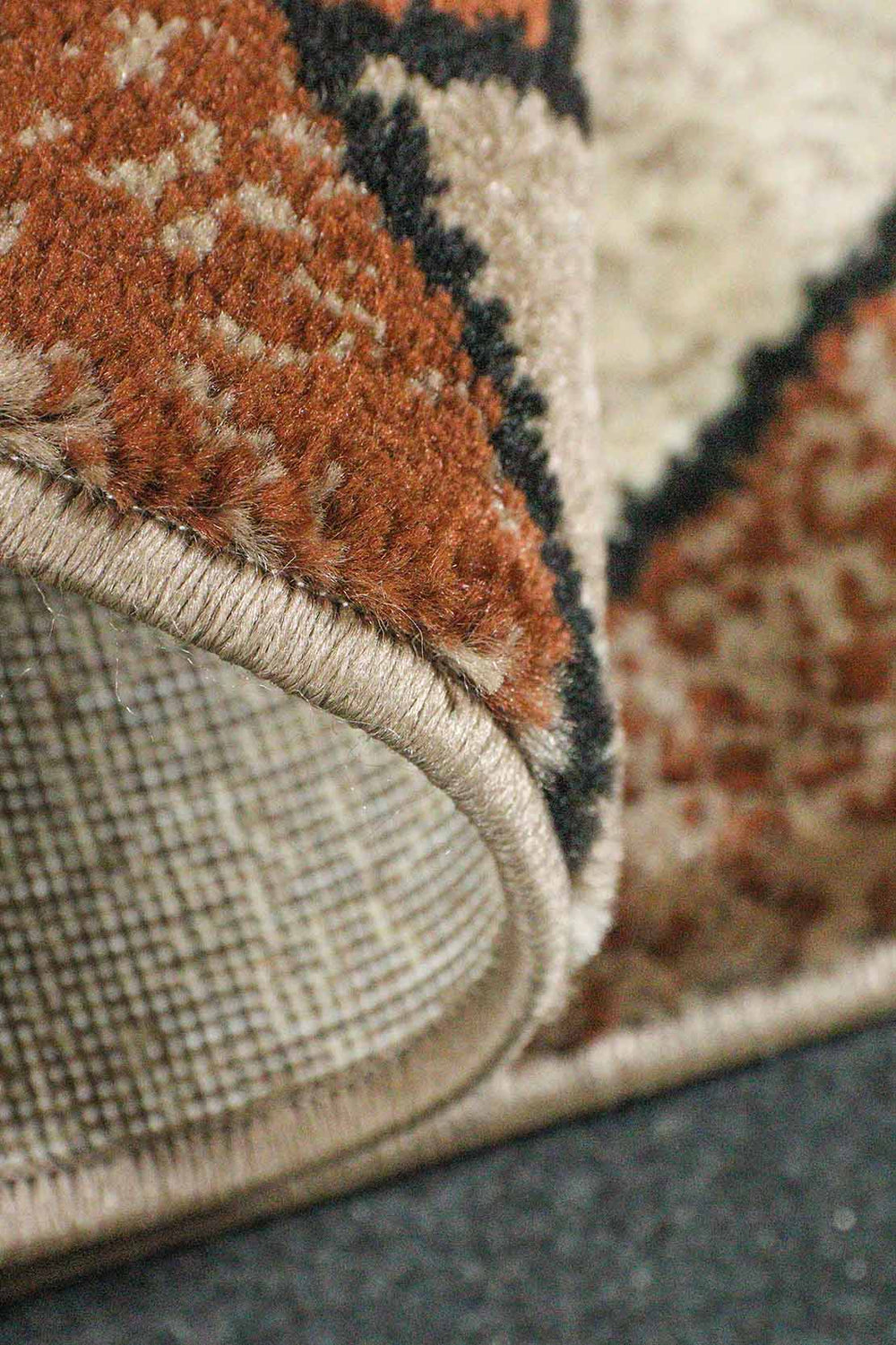 Classical and Traditional Design - 4.9 x 7.3 FT - Brown - Indigo Rug - Superior Elegant Rug for Living Room - V Surfaces