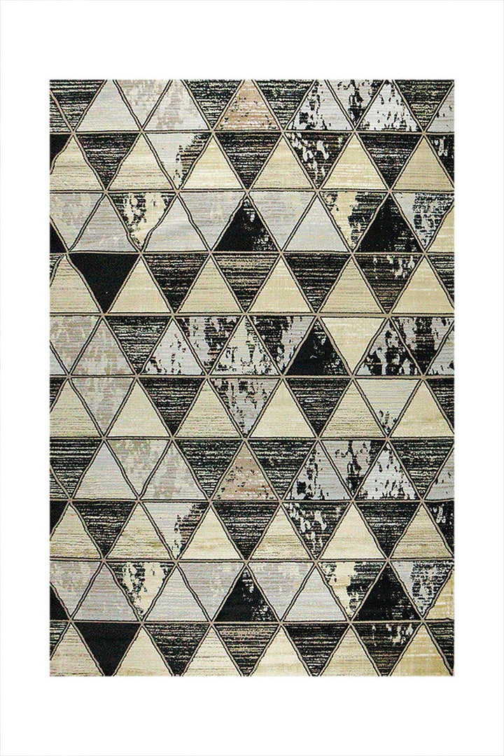Classical and Traditional Design - 6.5 x 9.5 FT - Beige & Gray - Canvas Rug - Superior Elegant Rug for Living Room - V Surfaces