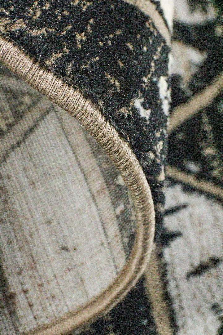 Classical and Traditional Design - 6.5 x 9.5 FT - Beige & Gray - Canvas Rug - Superior Elegant Rug for Living Room - V Surfaces