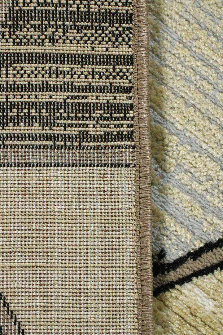Classical and Traditional Design - 6.5 x 9.5 FT - Beige & Gray - Canvas Rug - Superior Elegant Rug for Living Room - V Surfaces