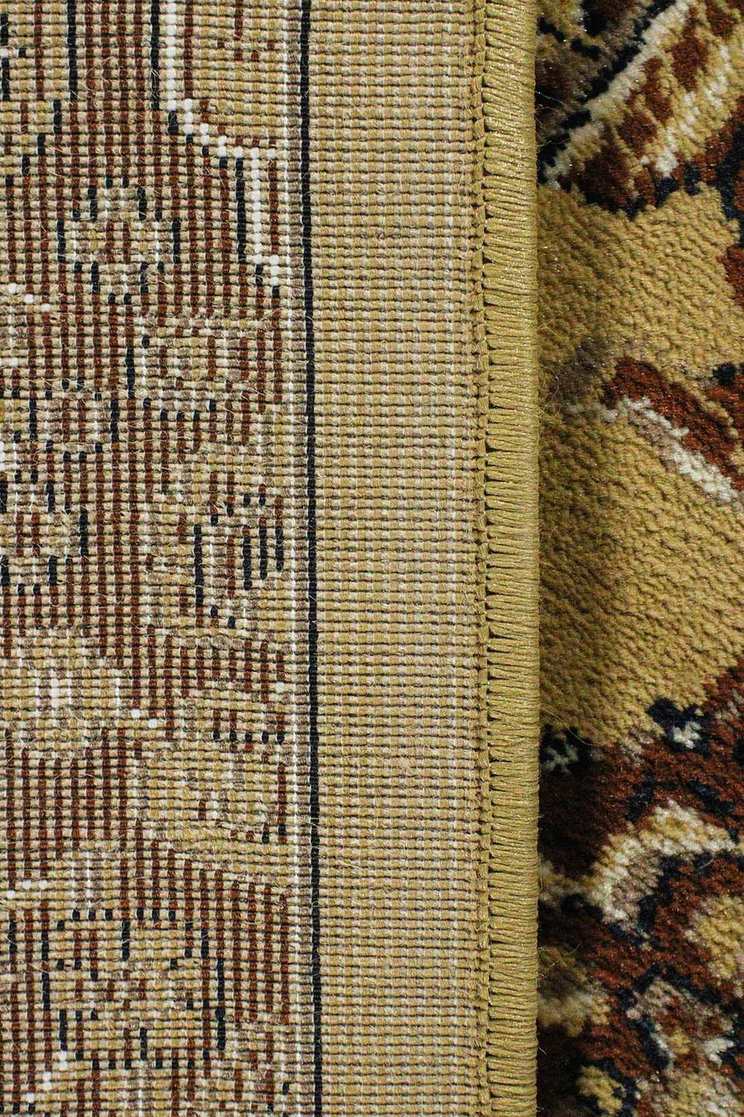 Classical and Traditional Design - 6.5 x 9.5 FT - Brown - Saffron Rug - Superior Elegant Rug for Living Room - V Surfaces
