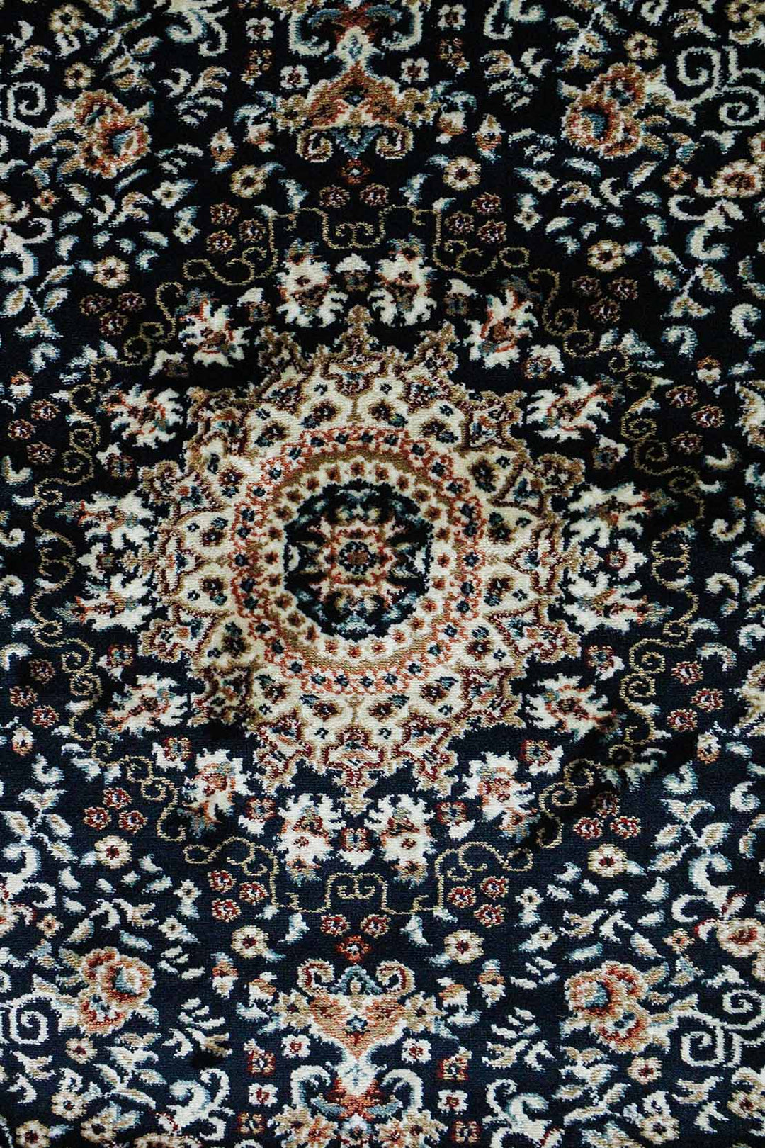 Classical Turkish Topaz Rug - 3.2 x 4.9 FT - Blue - Resilient Construction for Long - Lasting Use - V Surfaces