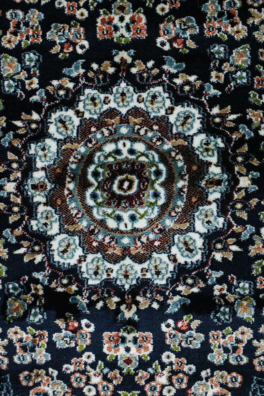 Classical Turkish Topaz Rug - 3.2 x 4.9 FT - Blue - Resilient Construction for Long - Lasting Use - V Surfaces