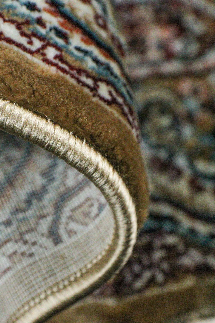 Classical Turkish Topaz Rug - 3.2 x 4.9 FT - Brown - Resilient Construction for Long - Lasting Use - V Surfaces