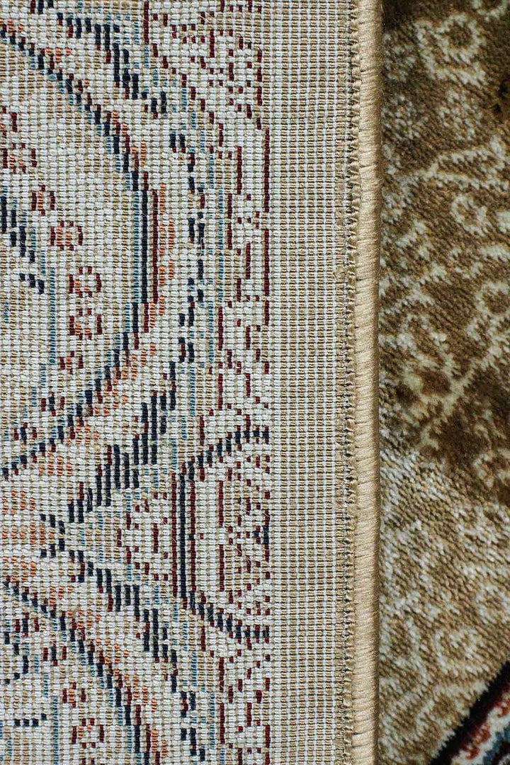 Classical Turkish Topaz Rug - 3.2 x 4.9 FT - Brown - Resilient Construction for Long - Lasting Use - V Surfaces