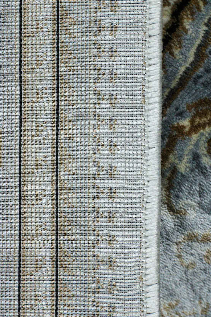 Classical Turkish Topaz Rug - 3.2 x 4.9 FT - Cream - Resilient Construction for Long - Lasting Use - V Surfaces