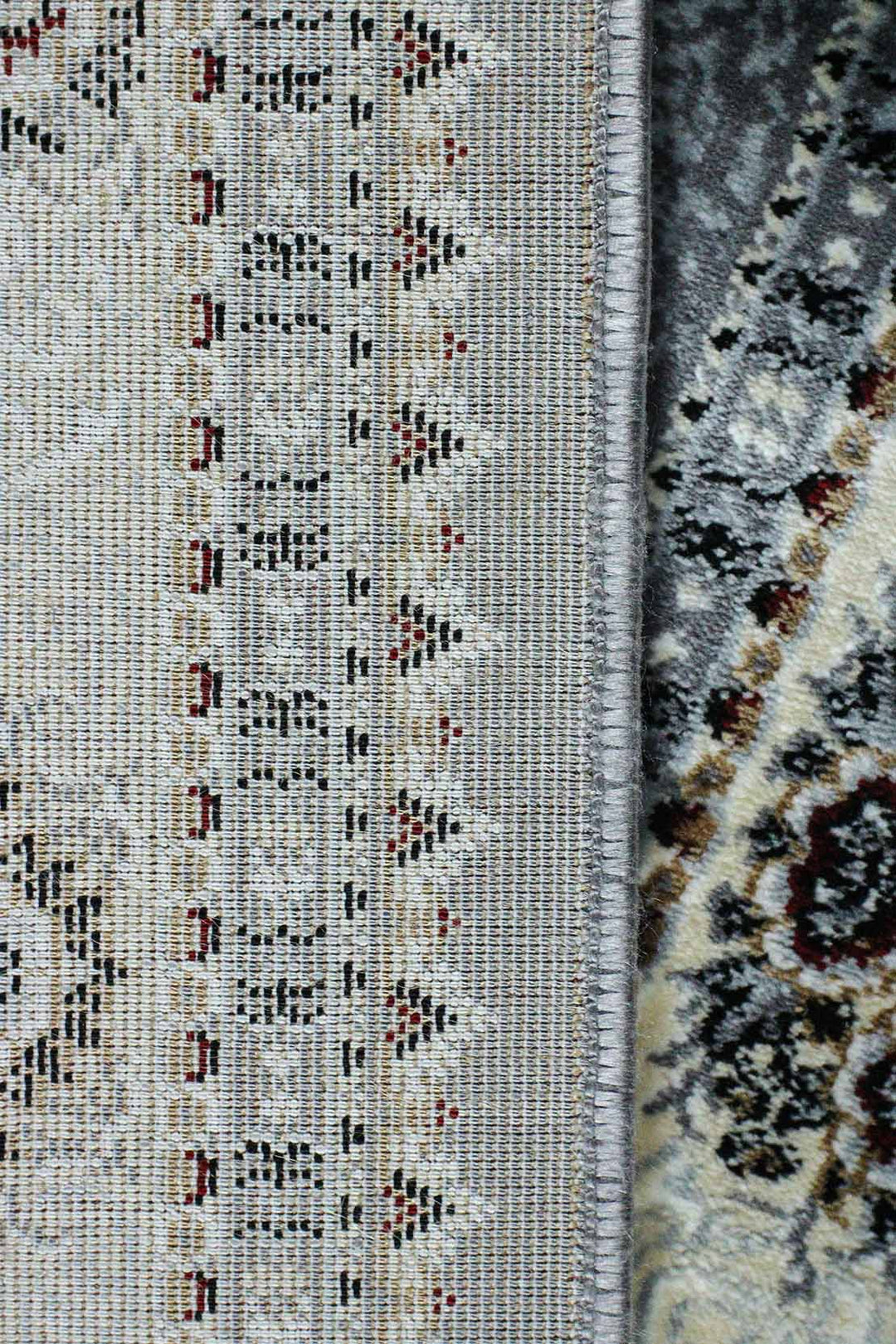 Classical Turkish Topaz Rug - 3.9 x 5.5 FT - Gray - Resilient Construction for Long - Lasting Use - V Surfaces