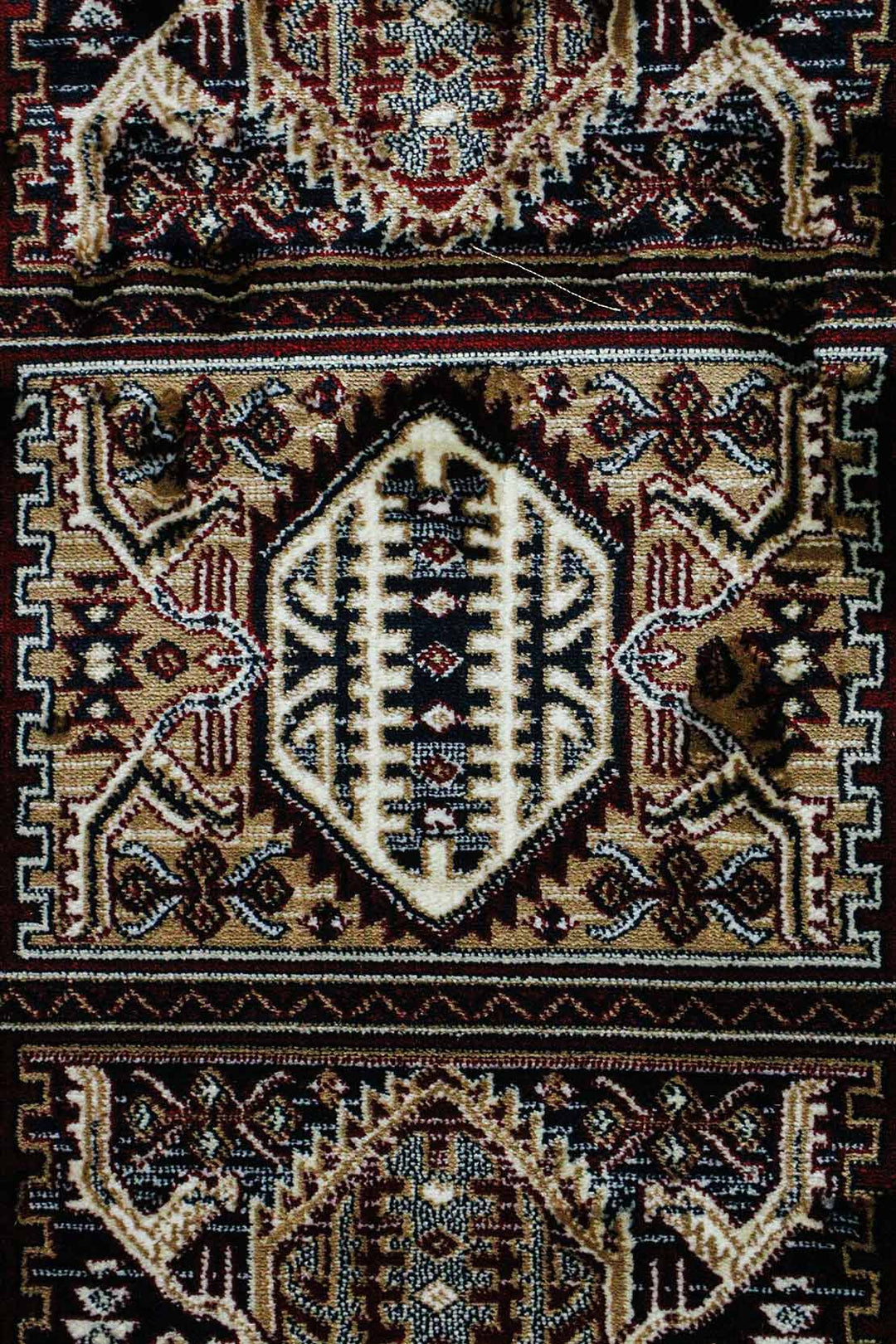 Classical Turkish Topaz Rug - 3.9 x 5.5 FT - Red - Resilient Construction for Long - Lasting Use - V Surfaces