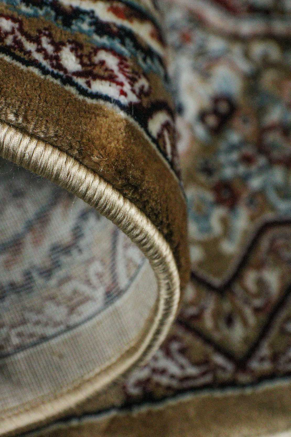 Classical Turkish Topaz Rug - 4.9 x 7.3 FT - Brown - Resilient Construction for Long - Lasting Use - V Surfaces