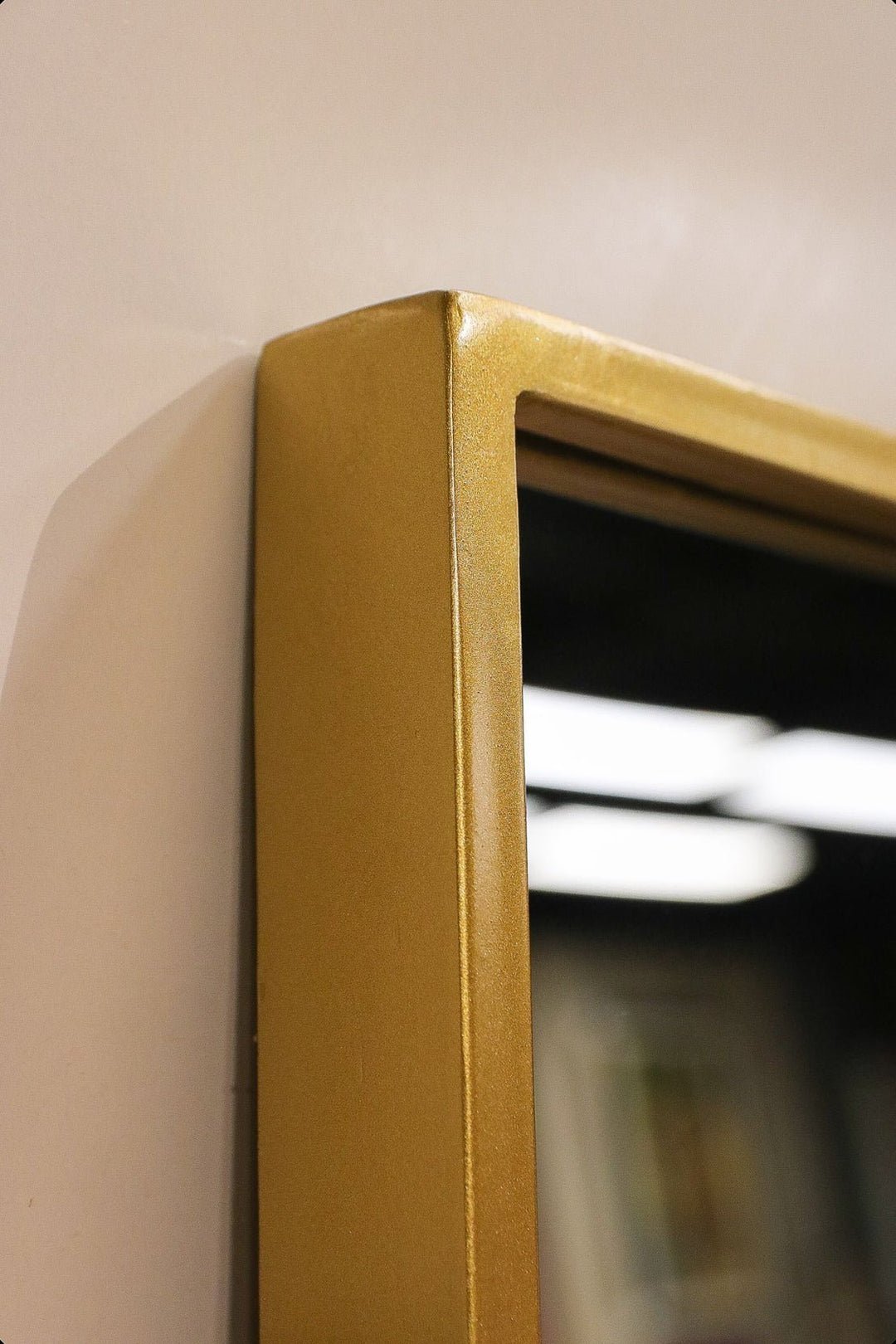 Full Length Luxe Straight Mirror - Gold- Large Bedroom Mirror, Leaning Against Wall - V Surfaces