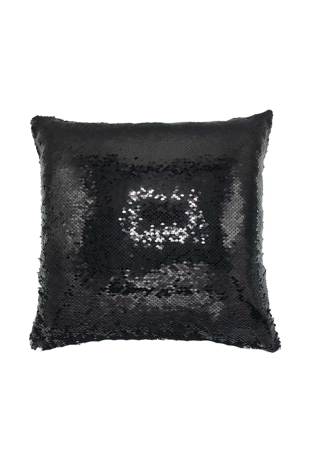 Glitter Cushion Cover Without Filling Black and Silver - V Surfaces