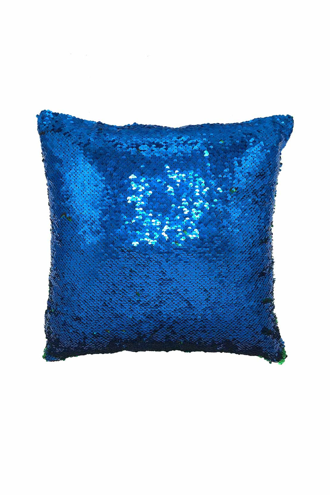 Glitter Cushion Cover Without Filling Blue and Silver - V Surfaces