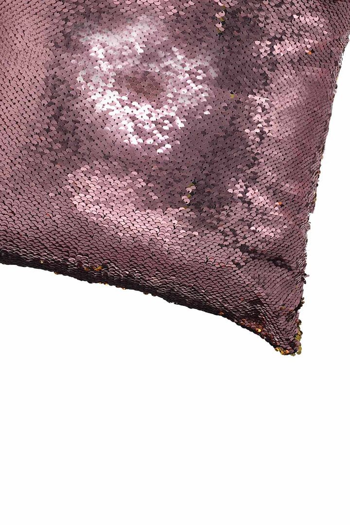 Glitter Cushion Cover Without Filling Golden and Peach - V Surfaces