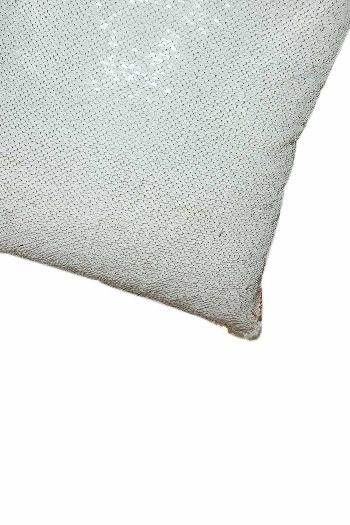 Glitter Cushion Cover Without Filling Golden and White - V Surfaces