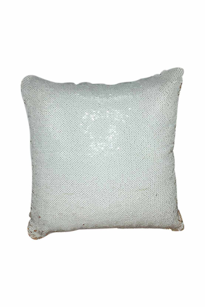 Glitter Cushion Cover Without Filling Golden and White - V Surfaces