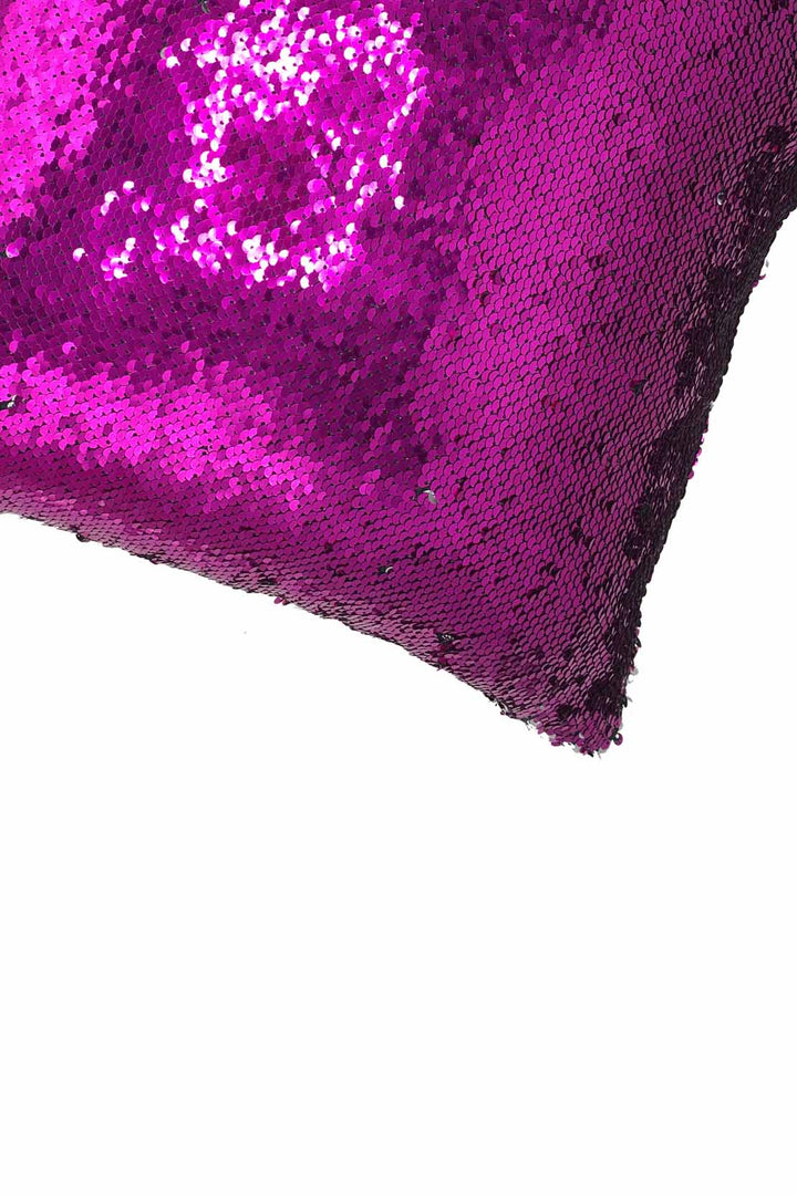 Glitter Cushion Cover Without Filling Pink and Silver - V Surfaces