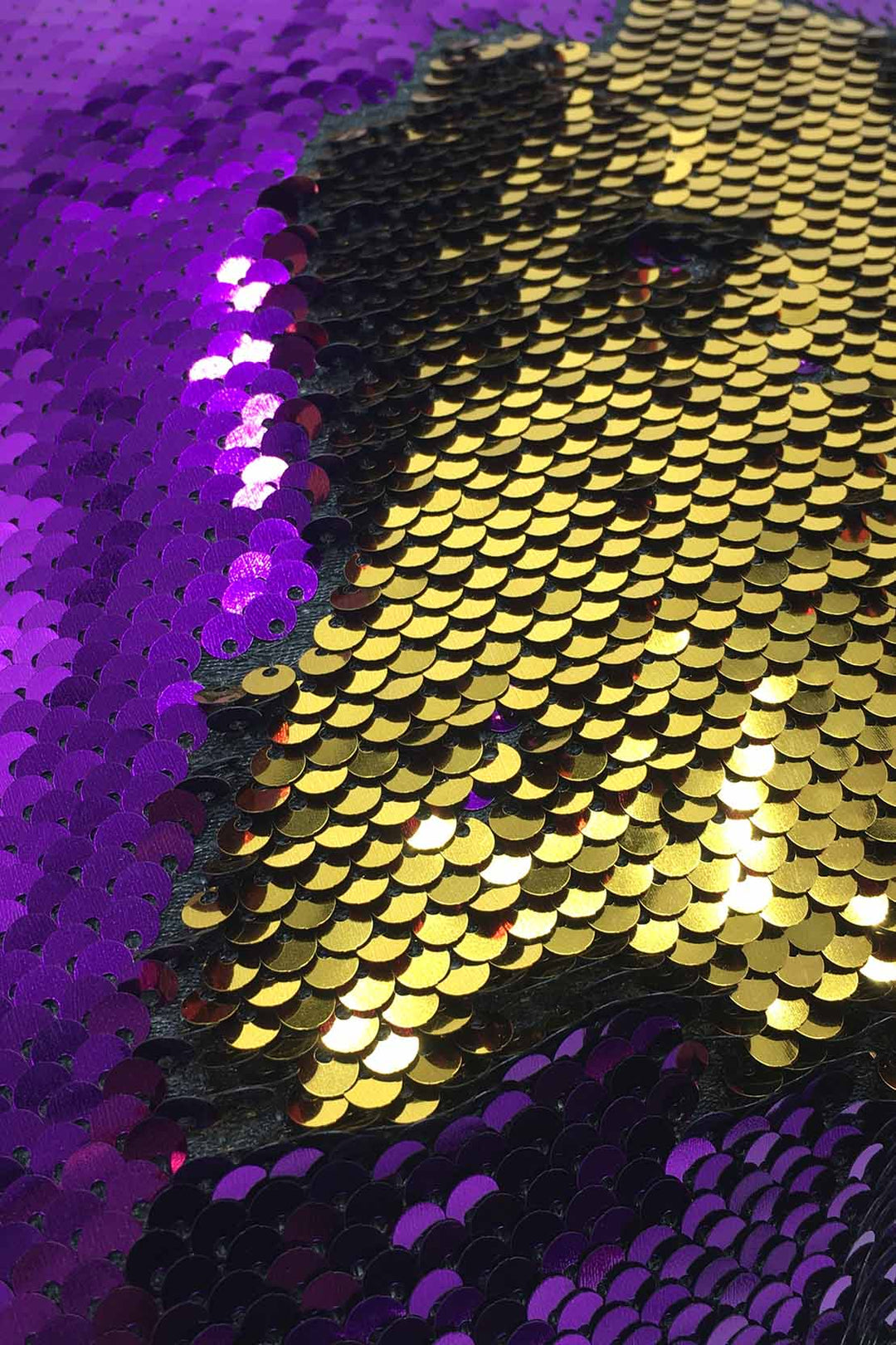 Glitter Cushion Cover Without Filling Purple and Golden - V Surfaces