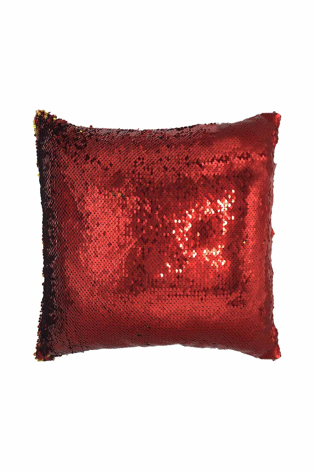 Glitter Cushion Cover Without Filling Red and Golden - V Surfaces