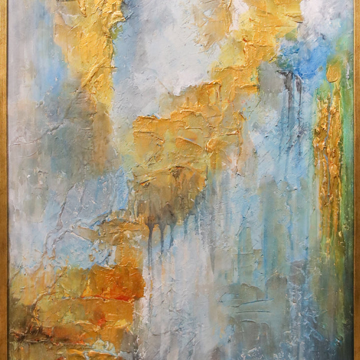 Hand Painted Textured, Acrylic Painting - V Surfaces
