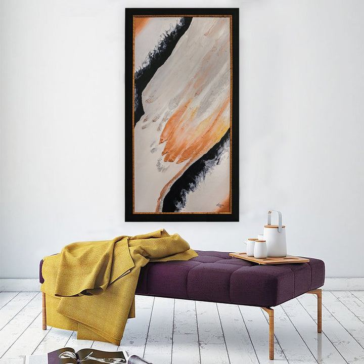 Hand Painted Textured, Acrylic Painting - V Surfaces
