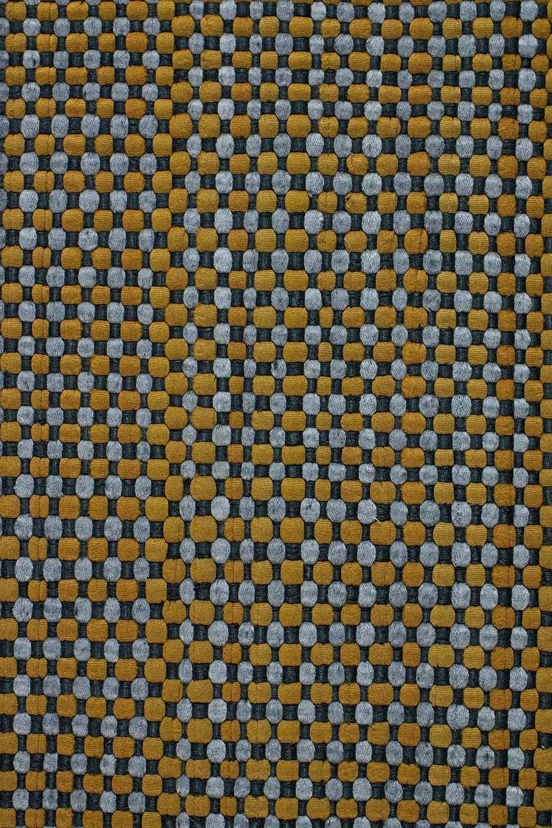 Hand Woven Modern Khaddi Rug - 2.9 x 5.0 FT - Gray and Yellow - V Surfaces