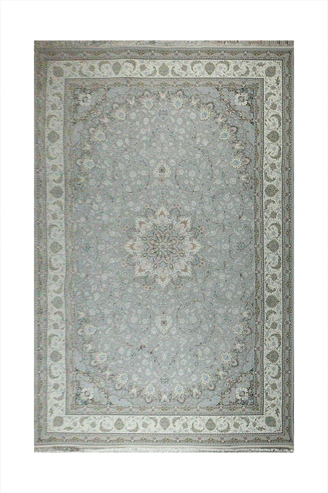 Irani Rug Authentic Persian - 6.5 x 9.8 FT - Gray - Premium Quality Rug - V Surfaces