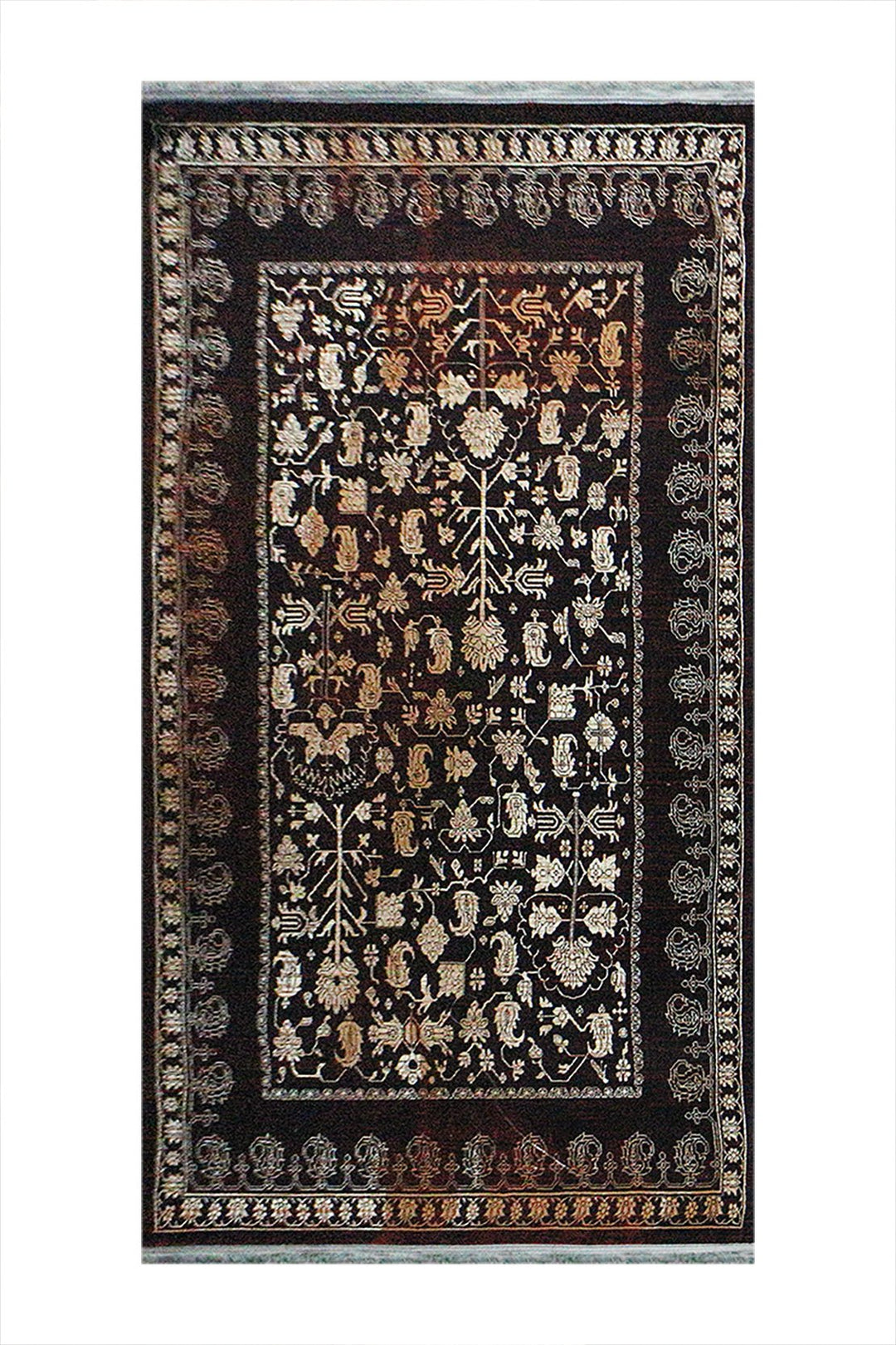 Iranian Premium Farsh E Almas Rug - Red and Cream - 5.4 x 9.8 FT - Resilient Construction for Long-Lasting Use - V Surfaces
