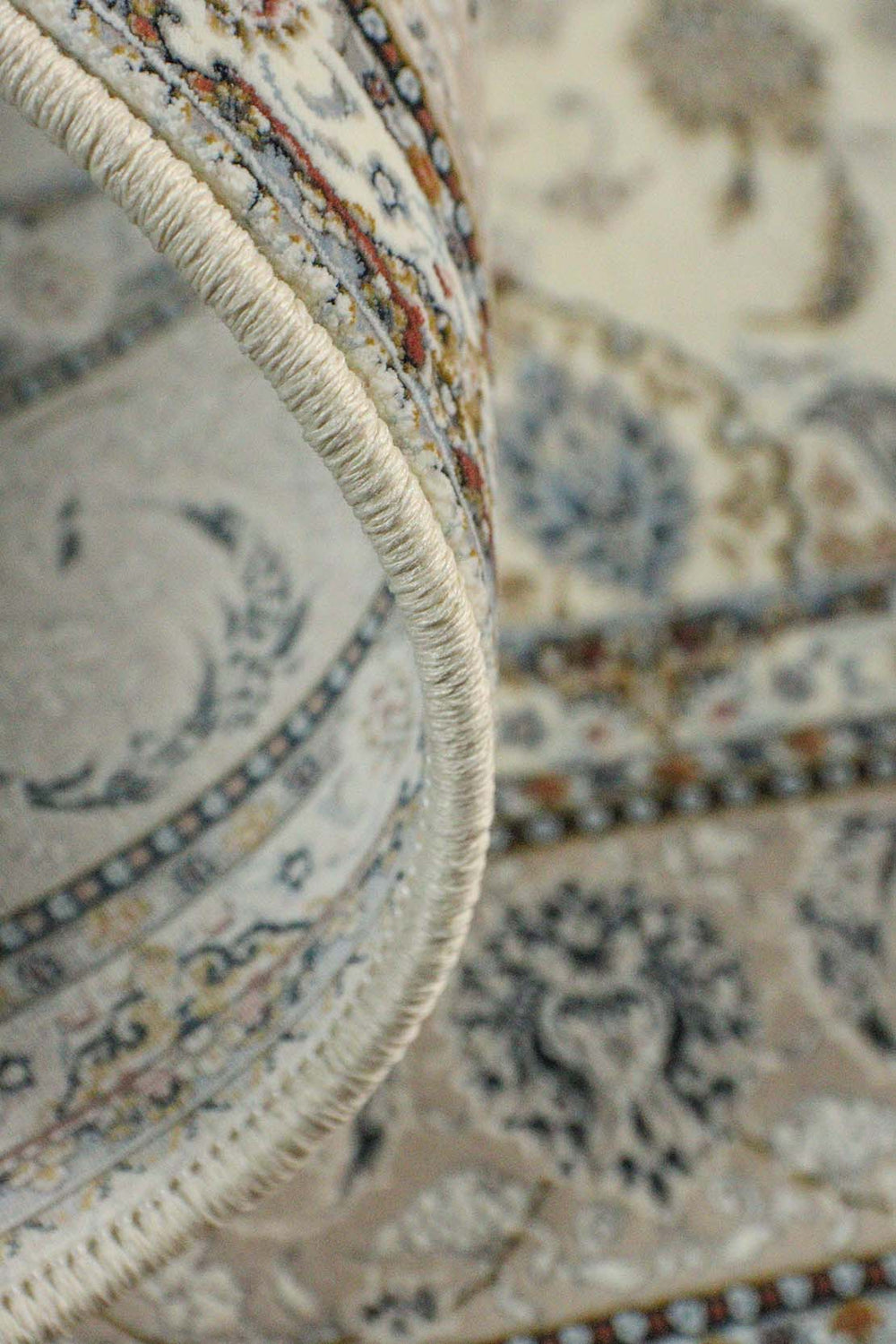 Iranian Premium Quality Authentic 1500 Rug - 3.9 x 5.5 FT - Beige - Resilient Construction for Long-Lasting Use - V Surfaces
