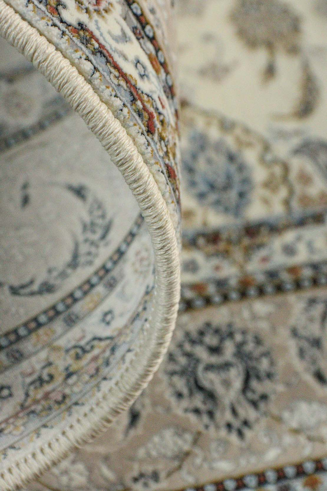 Iranian Premium Quality Authentic 1500 Rug - 3.9 x 5.5 FT - Beige - Resilient Construction for Long-Lasting Use - V Surfaces