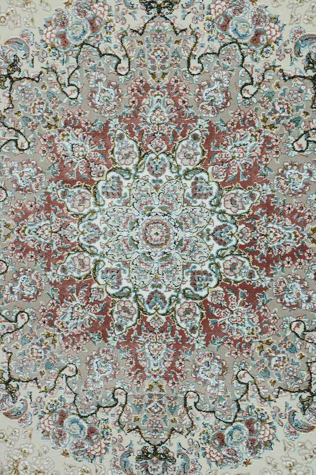 Iranian Premium Quality Authentic 1500 Rug - 4.9 x 7.3 FT - Gray - Resilient Construction for Long - Lasting Use - V Surfaces