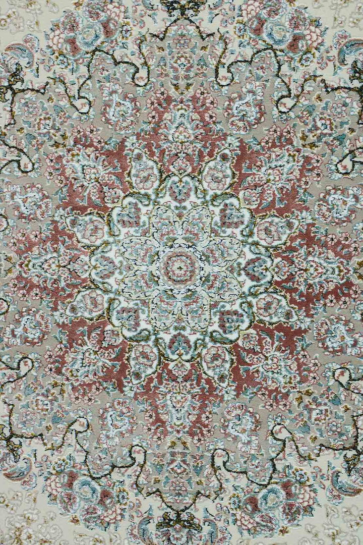 Iranian Premium Quality Authentic 1500 Rug - 4.9 x 7.3 FT - Gray - Resilient Construction for Long - Lasting Use - V Surfaces