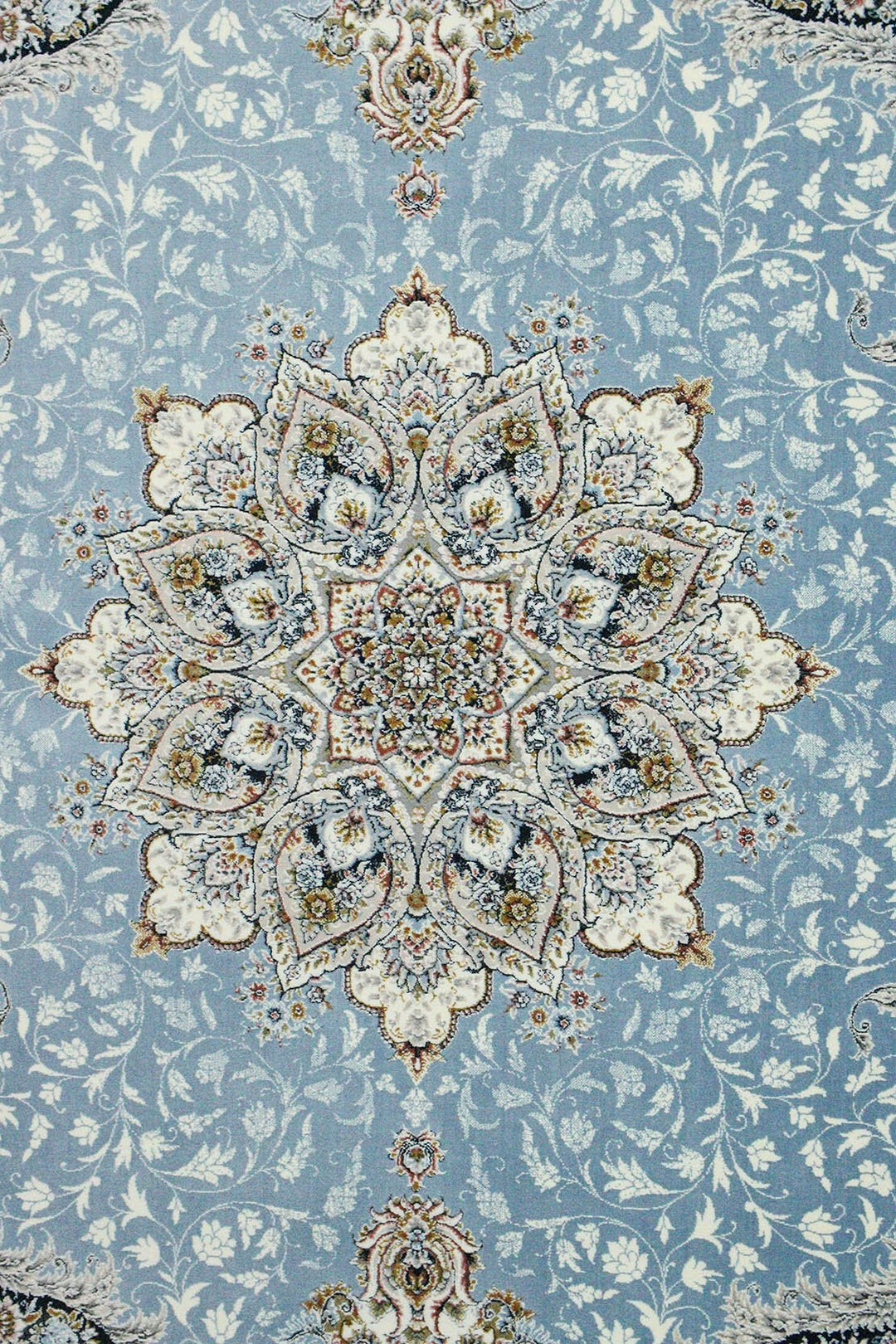 Iranian Premium Quality Authentic 1500 Rug - 6.5 x 9.8 FT - Blue - Resilient Construction for Long-Lasting Use - V Surfaces
