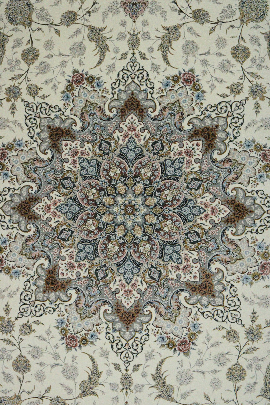 Iranian Premium Quality Authentic 1500 Rug - 8.2 x 11.4 FT - Cream - Resilient Construction for Long-Lasting Use - V Surfaces