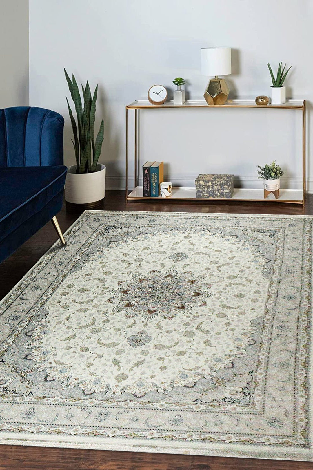 Iranian Premium Quality Authentic 1500 Rug - 8.2 x 11.4 FT - Cream - Resilient Construction for Long-Lasting Use - V Surfaces