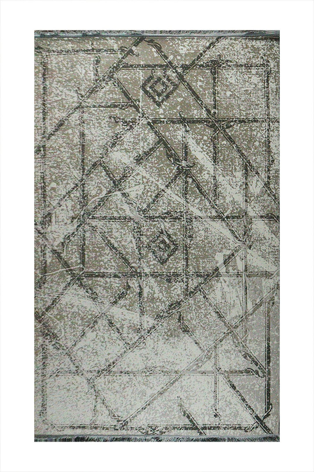 Iranian Premium Quality Farsh E Firozeh Rug - 6.5 x 9.8 FT - Gray - Resilient Construction for Long-Lasting Use - V Surfaces